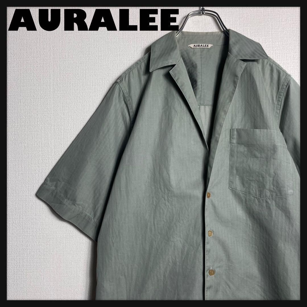 オーラリー AURALEE 半袖シャツ 開襟 AURALEE オーラリー 半袖シャツ 開襟 A22SS05FH サイズ1 - メルカリ