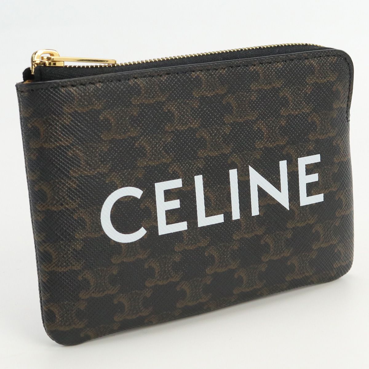 CELINE セリーヌ コイン&カードケース トリオンフキャンバス 10C66  