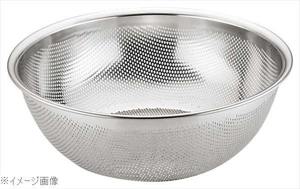 ＵＫ 18-8 ステンレス ＨＡＣＣＰ パンチング浅型ざる ５０ｃｍ