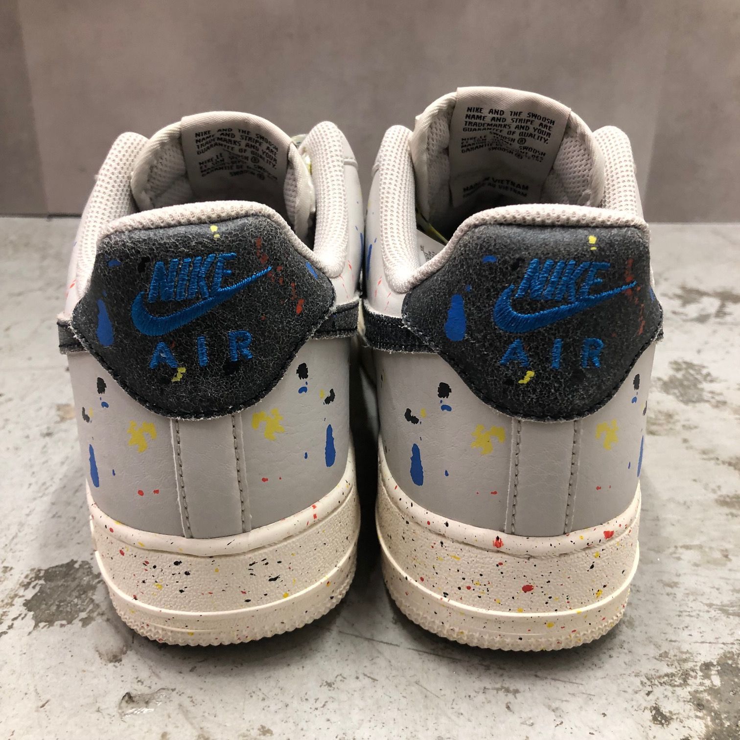 NIKE AIR FORCE 1 07 LV8 PAINT SPLATTER light bone エアフォース 