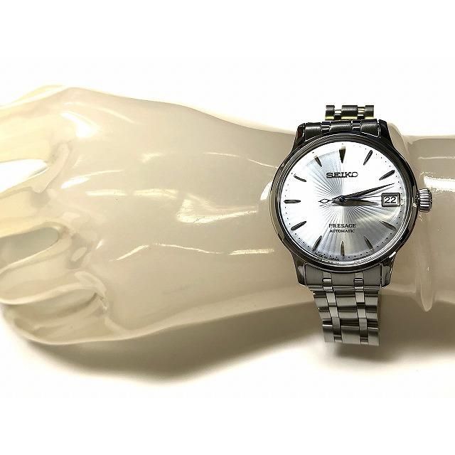 つやあり セイコー プレザージュ スケルトン 自動巻き腕時計 SRRY041