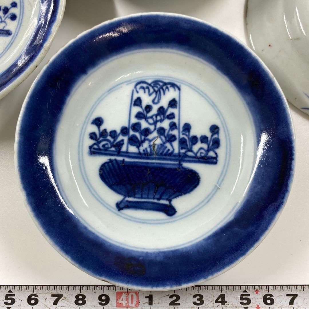 中国清朝時代 新渡青花皿6枚 木箱付 直径11.3㎝ 東Y6-1218④ - メルカリ