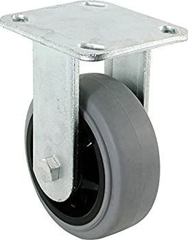 Shepherd Hardware 3176?4-inchリジッドプレートキャスター、ゴムにポリプロピレンホイールハブ、350-lb定格荷重