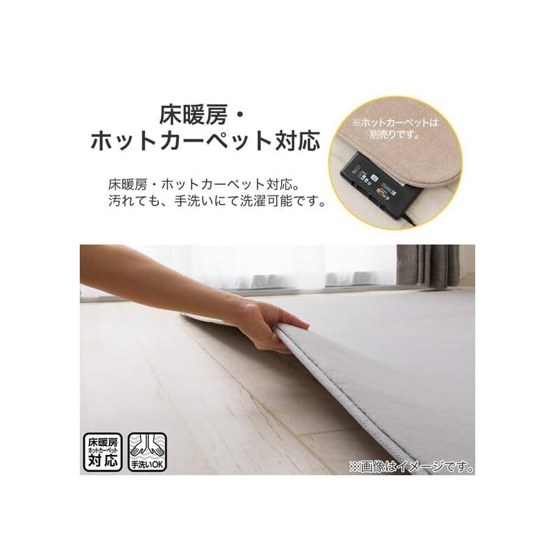 特価商品】ニトリ 10mm ウレタン入り 保温 + 吸湿発熱 + 蓄熱 ラグ MX02 200X240cm Nウォーム グレー NITORI  7227111 - メルカリ