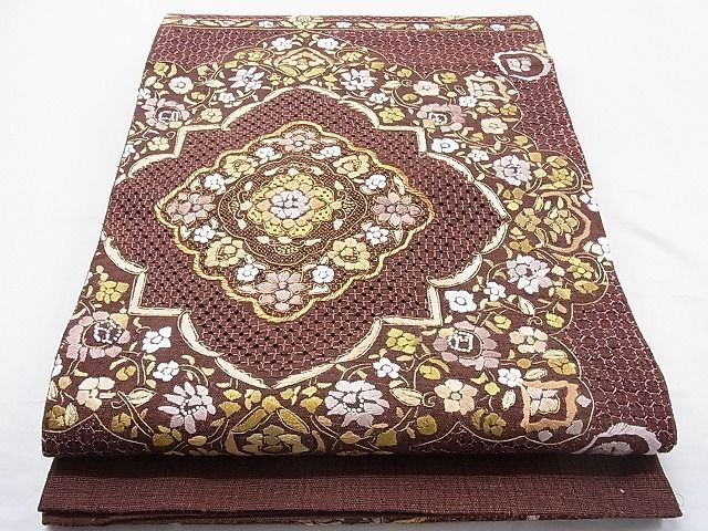 平和屋-こころ店■つけ帯 作家物 紬地 成物 正絹 逸品 A-az5852
