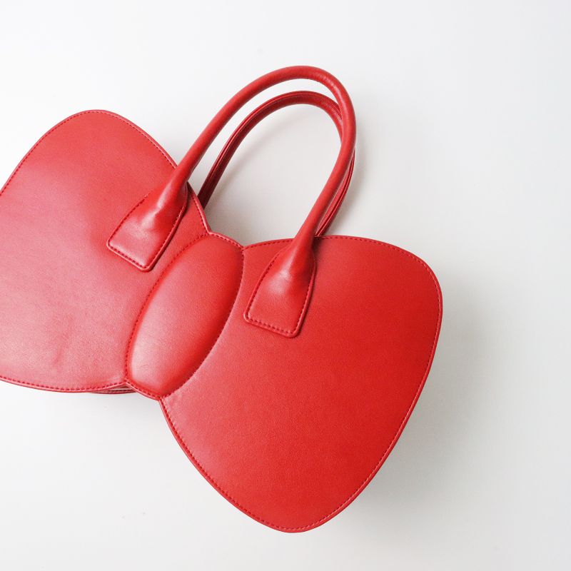 COMME des GARÇONS リボン付きレッドバッグ 極美品 2023SS コムデギャルソンガール COMME des GARCONS GIRL リボン