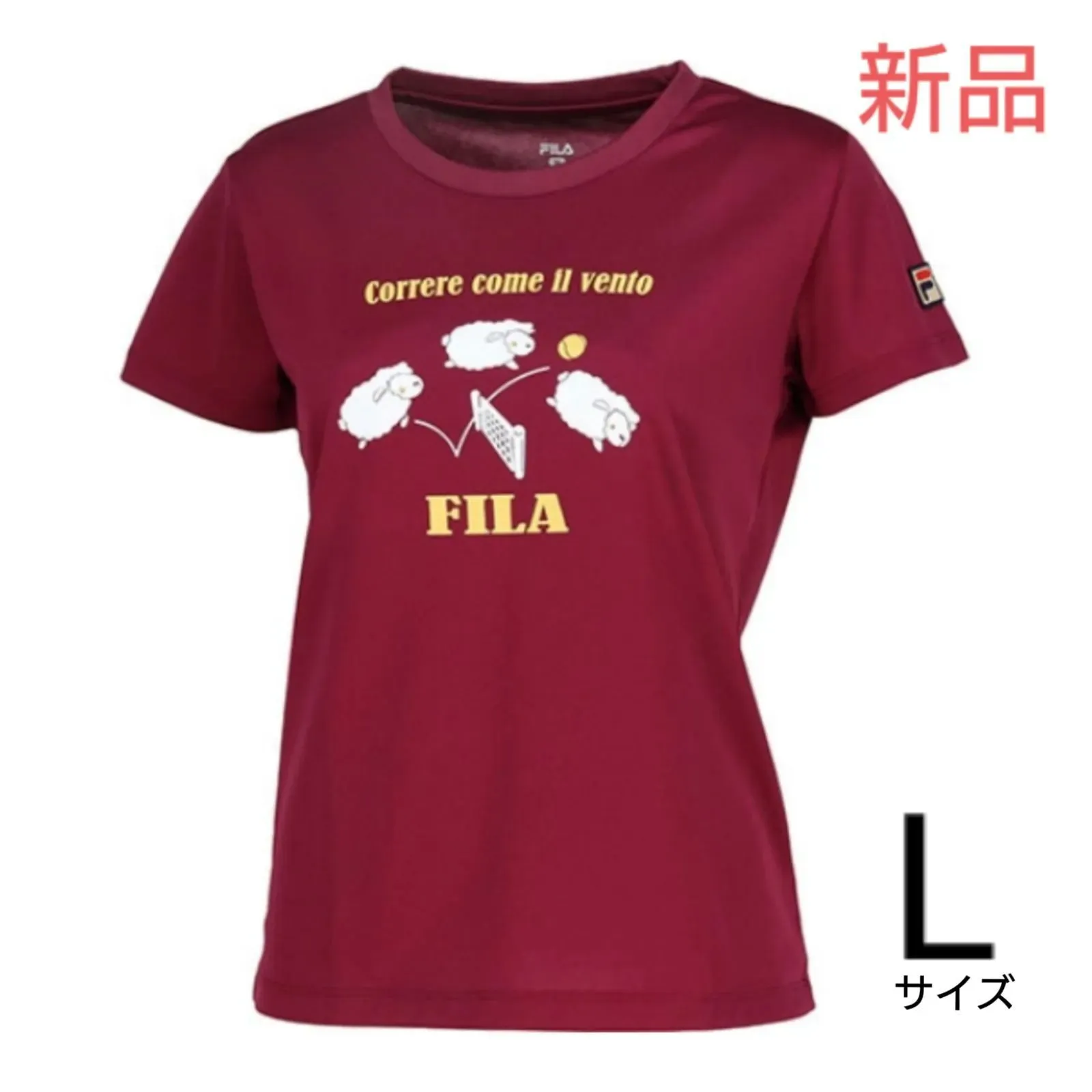 FILA フィラ テニス ウェア ヒツジグラフィックTシャツ Lサイズ 新品未