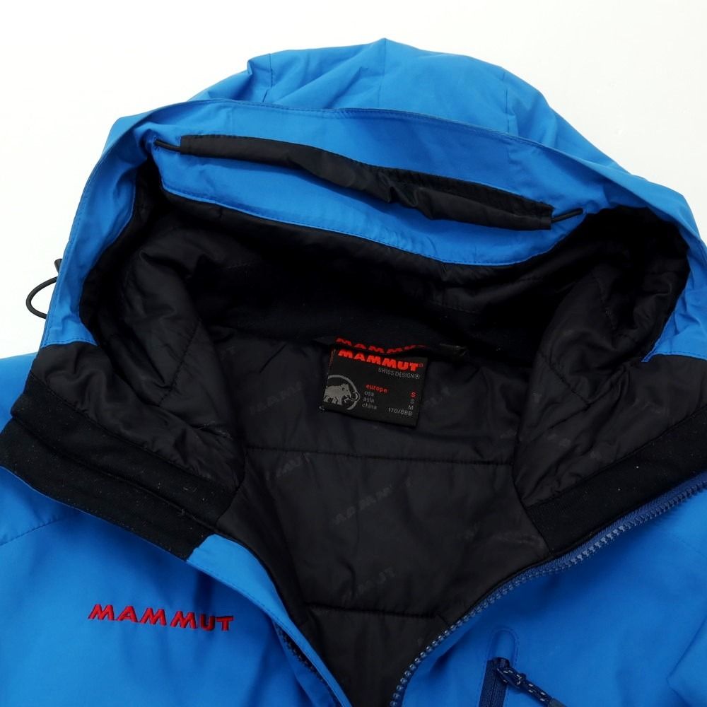 【中古】マムート Mammut ポリエステル WINDSTOPPER PRIMALOFT 中綿ブルゾン シェルジャケット ブルー【サイズS】【メンズ】