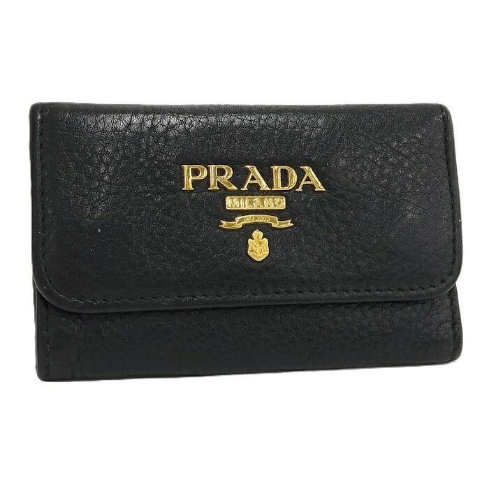 PRADA 6連キーケース ブラック
