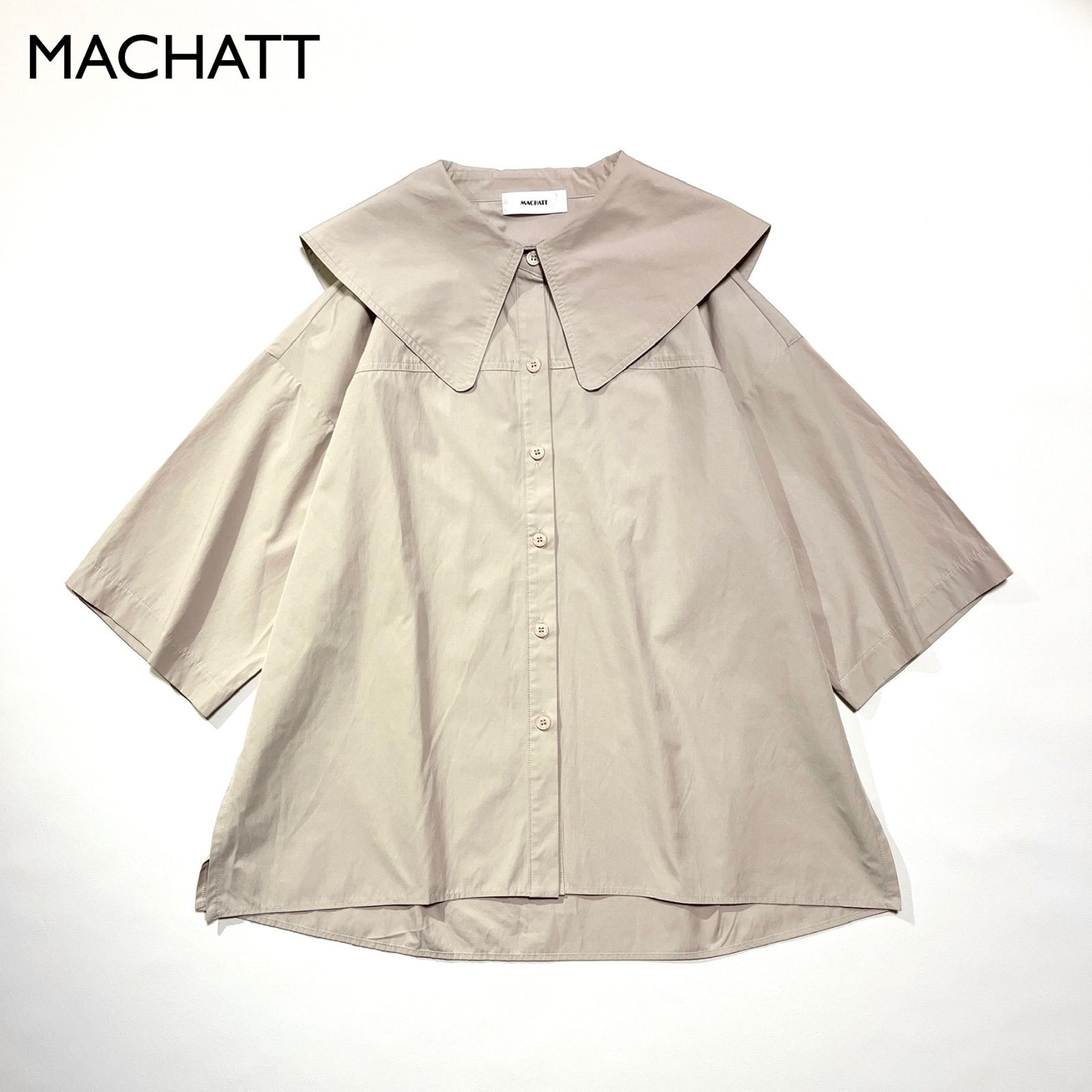 【美品】MACHATT アシメカラーブラウス 新品 未使用 マチャット machatt アシメカラーブラウス ホワイト