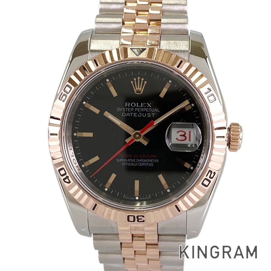 ロレックス ROLEX デイトジャスト ターノグラフ 116261 SS PG 自動巻 メンズ 腕時計 sss【中古】