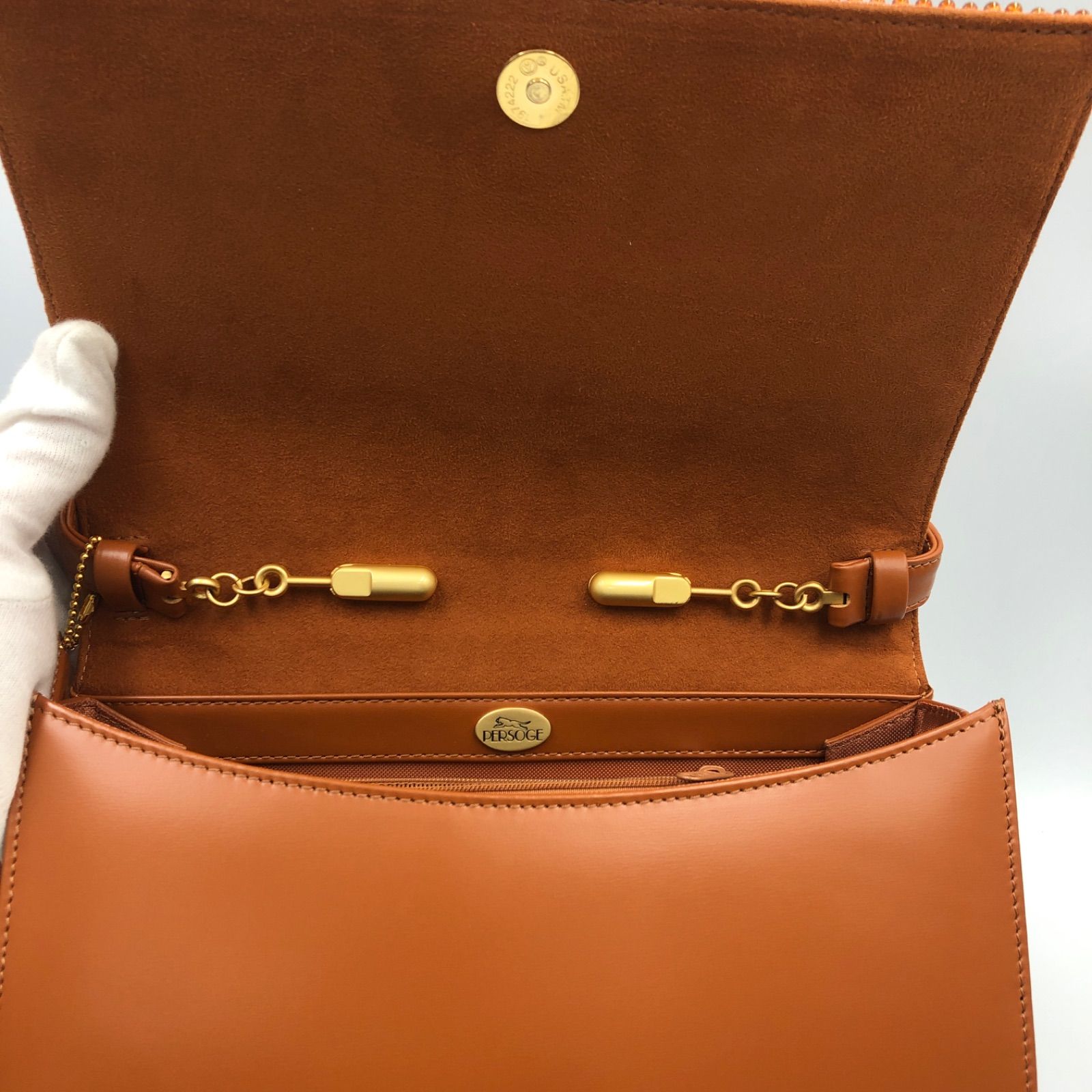 PERSOGE ペルソージ 琥珀 2wayバッグ ハンドバッグ - メルカリ