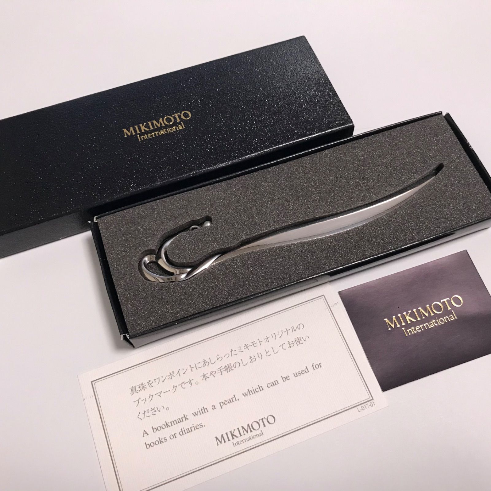 MIKIMOTO ミキモト ブックマーカー シルバーカラー パール付き - メルカリ