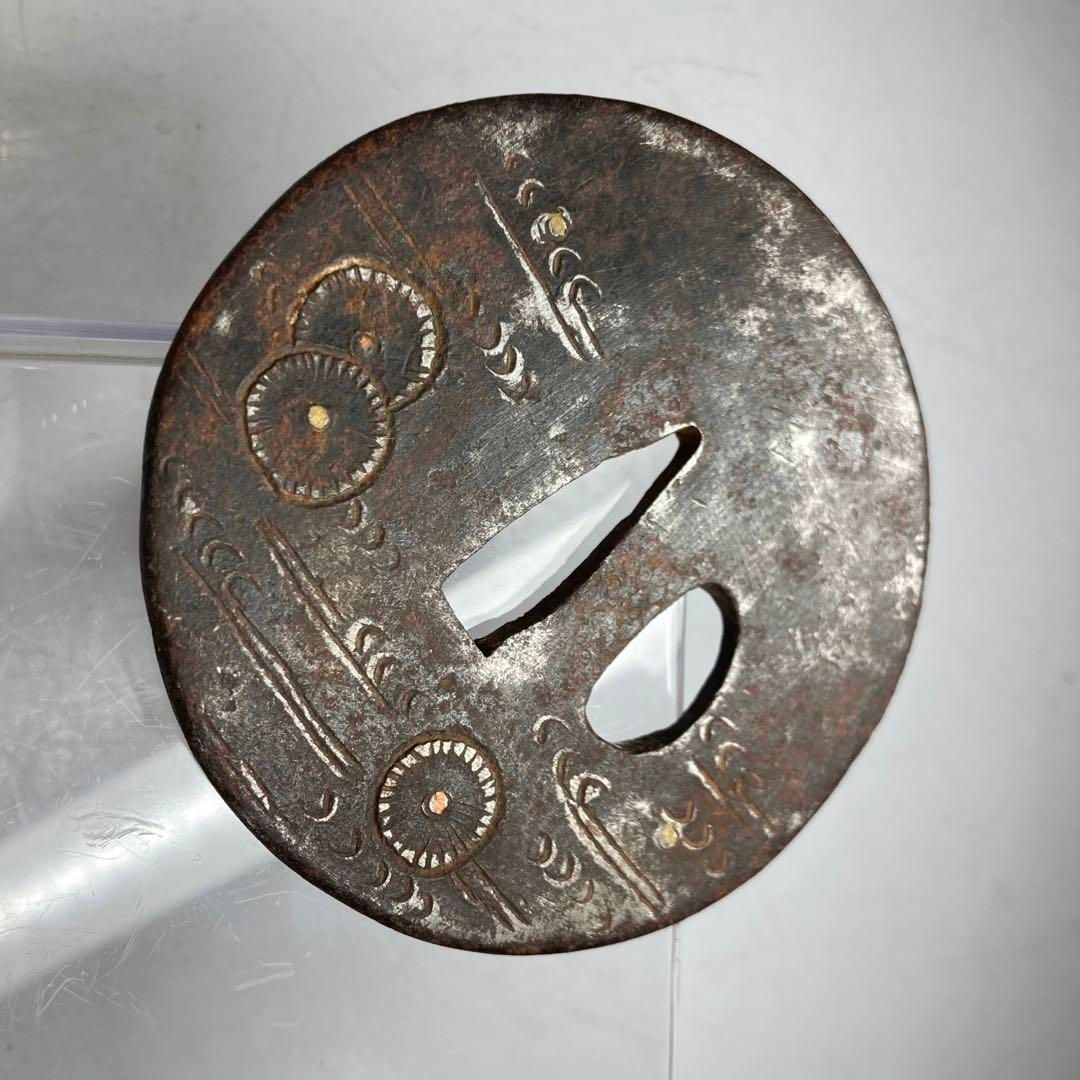 時代 金銀象嵌入 鍔 重さ96.0g 東金6-0215ア③ - メルカリ