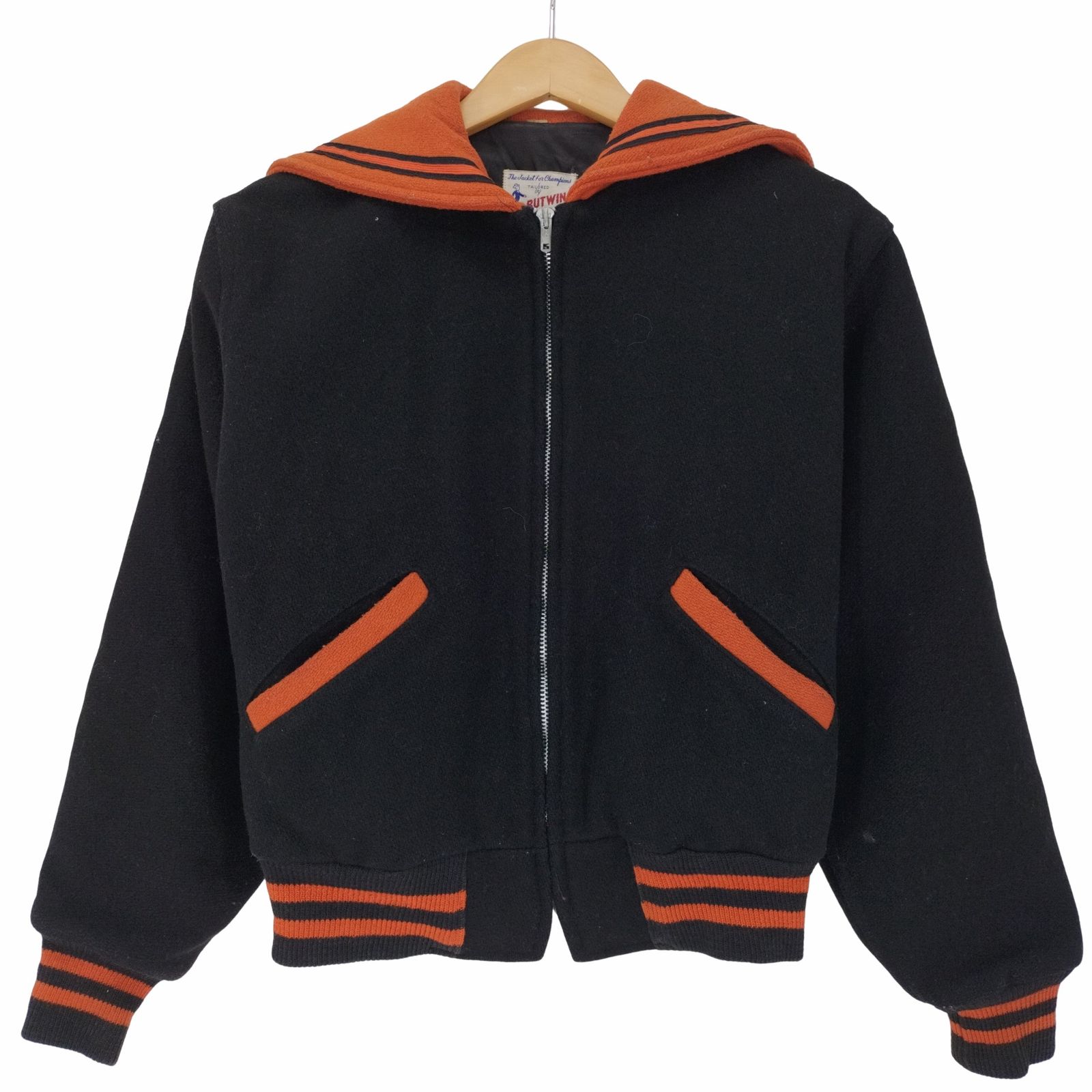 70s BUTWIN セーラースタジャン バトウィン BUTWIN 70S セーラーカラー ウール バーシティ