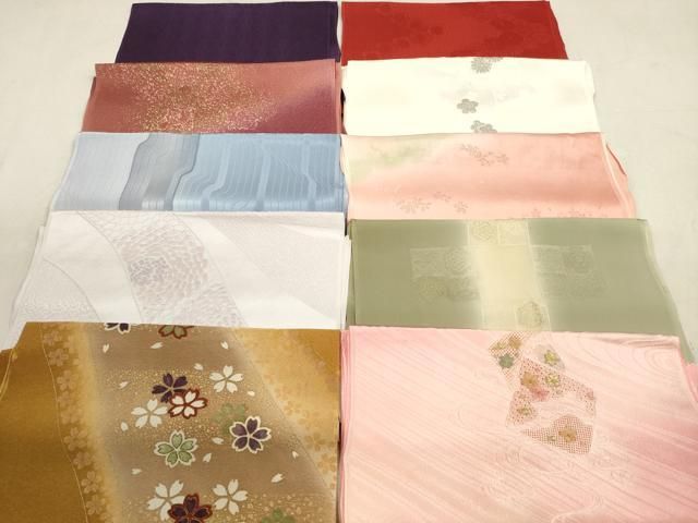 平和屋着物 和装小物 帯揚げ10枚セット 正絹 DAAX2077xg