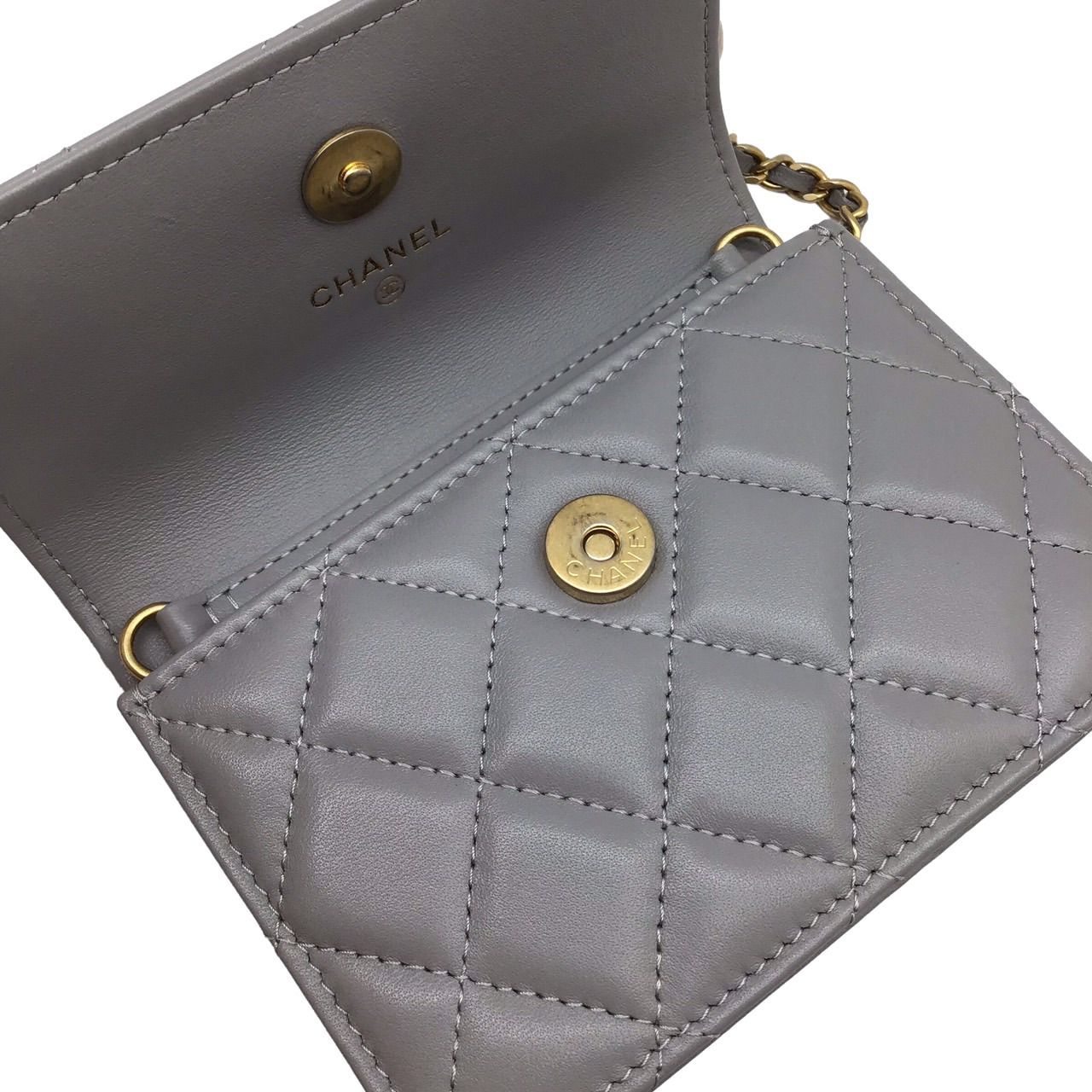 CHANEL シャネル ココボールチェーン ミニショルダーケース カード入れ