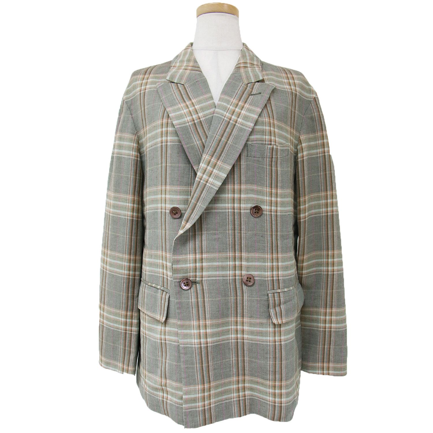 MACPHEE ダブルブレスト ジャケット チェック ブレザー 36MACPHEE 