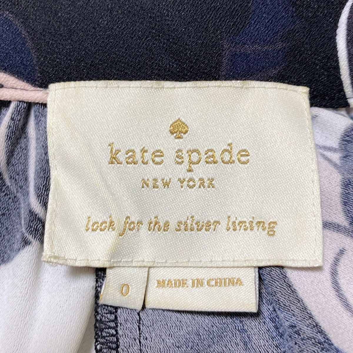 ケイトスペード　大きいサイズ４　ビジュー付きワンピース　黒　ひざ丈　美品 タグ付き新品kate spade ケイトスペードスターライトブロケード
