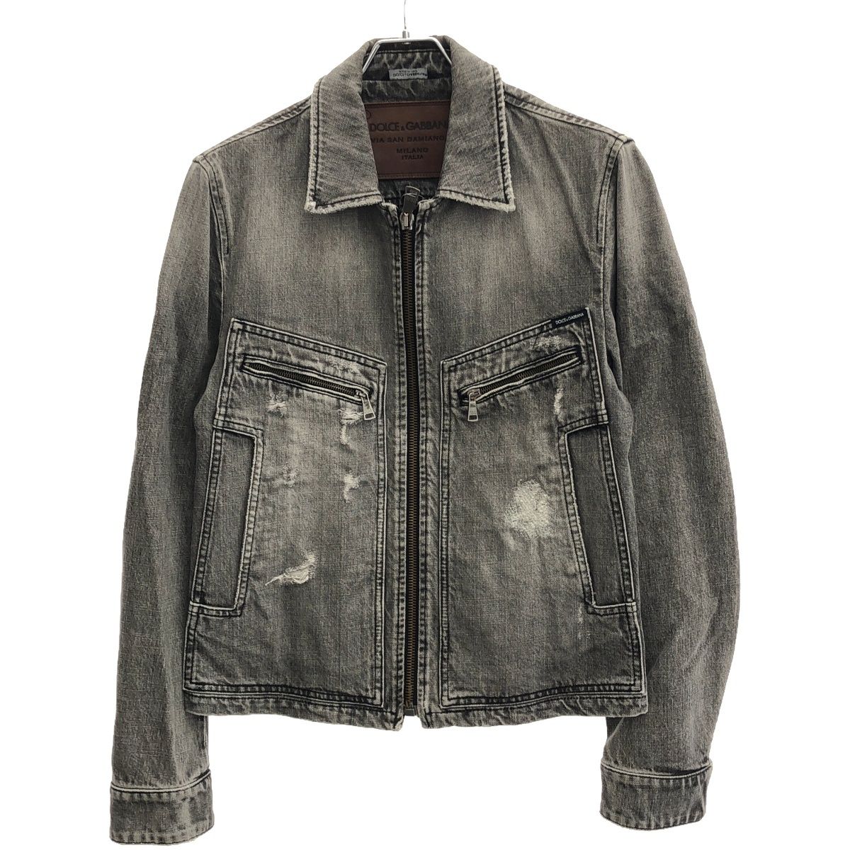 DOLCE&GABBANA リペアデニム　ジャケット DOLCE&GABBANA ドルチェ＆ガッバーナ ダメージリペア加工デニム