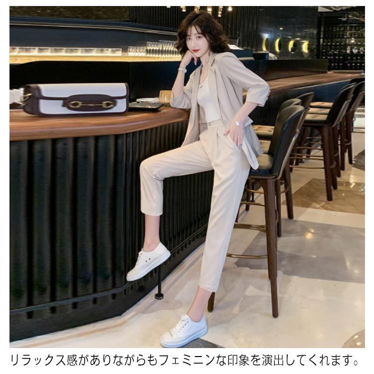 スーツ ツーピース ジャケット パンツ ビジネス クール きれいめ 楽天市場】パンツスーツ セットアップ 2点セット スーツ