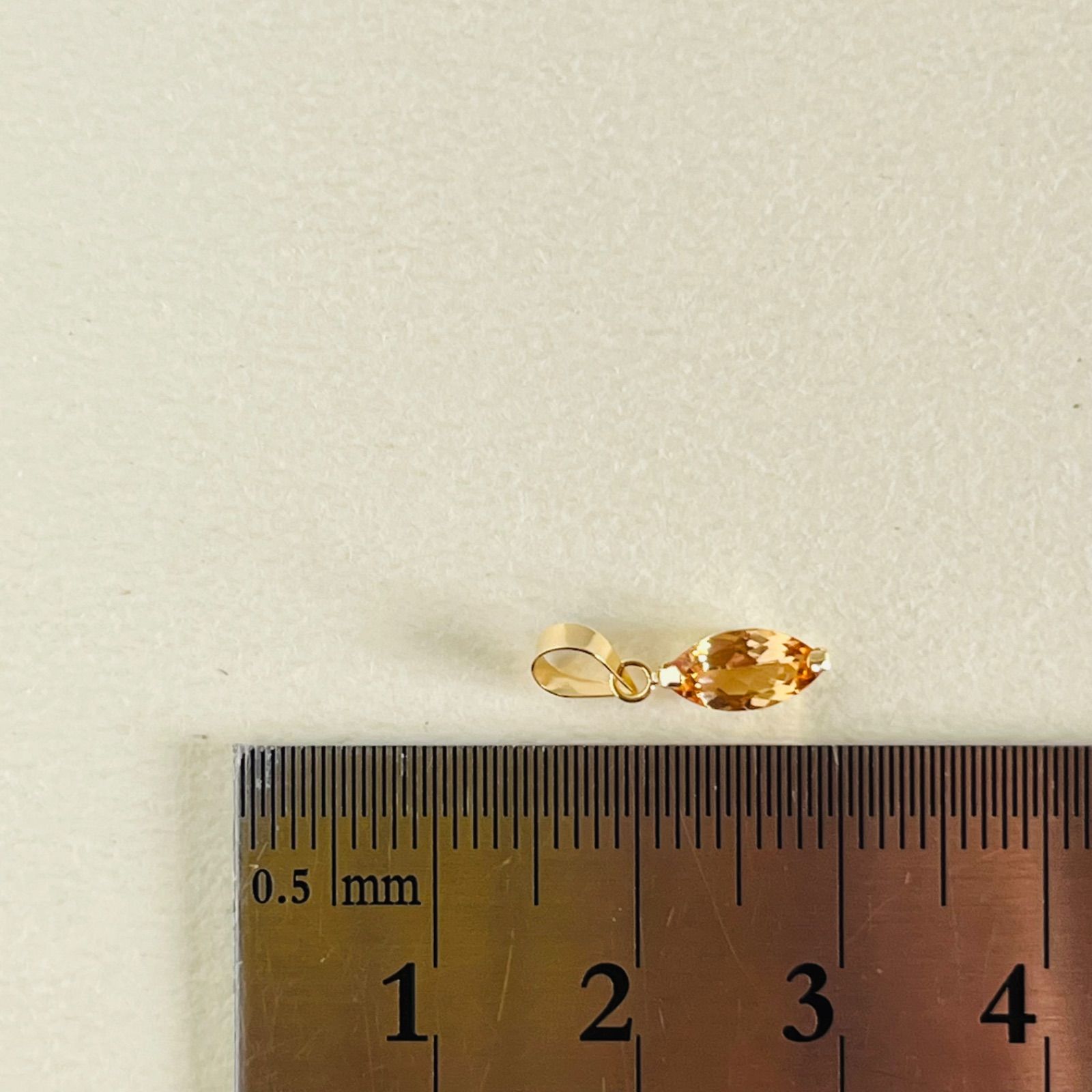 K18 天然インペリアルトパーズ ペンダントトップ MQ 2 WWW_OLIVIERBERNSTEIN_COM