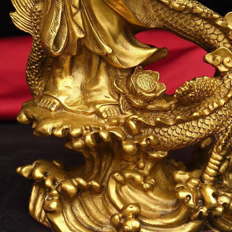 地蔵 菩薩 騎龍観音 銅製 仏像 彫刻 置物 開運 風水 地蔵 菩薩 騎龍観音 銅製 仏像 彫刻 置物 開運 風水 - メルカリ