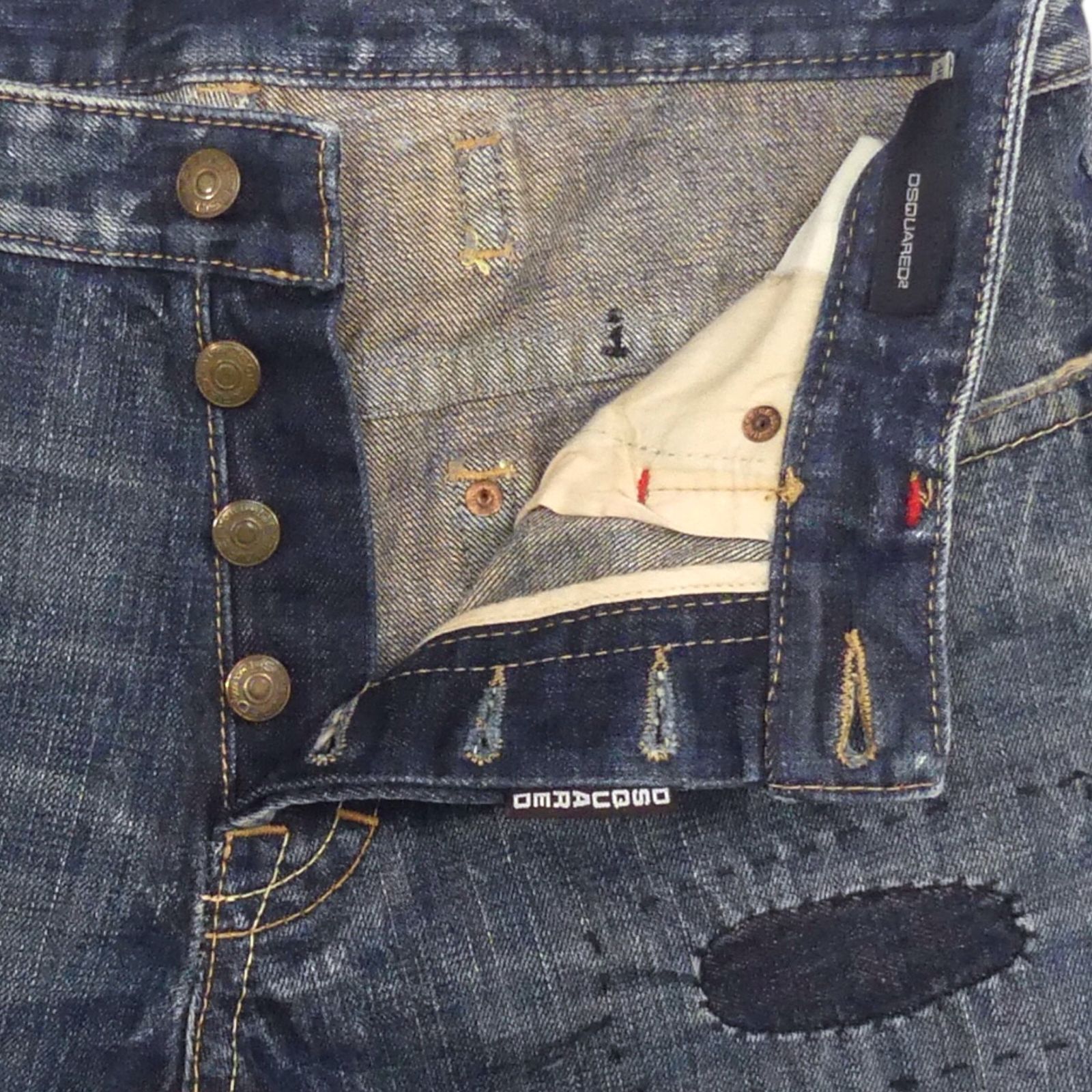 DSQUARED2 ディースクエアード デニム 48 古着 メンズ ダメージ加工