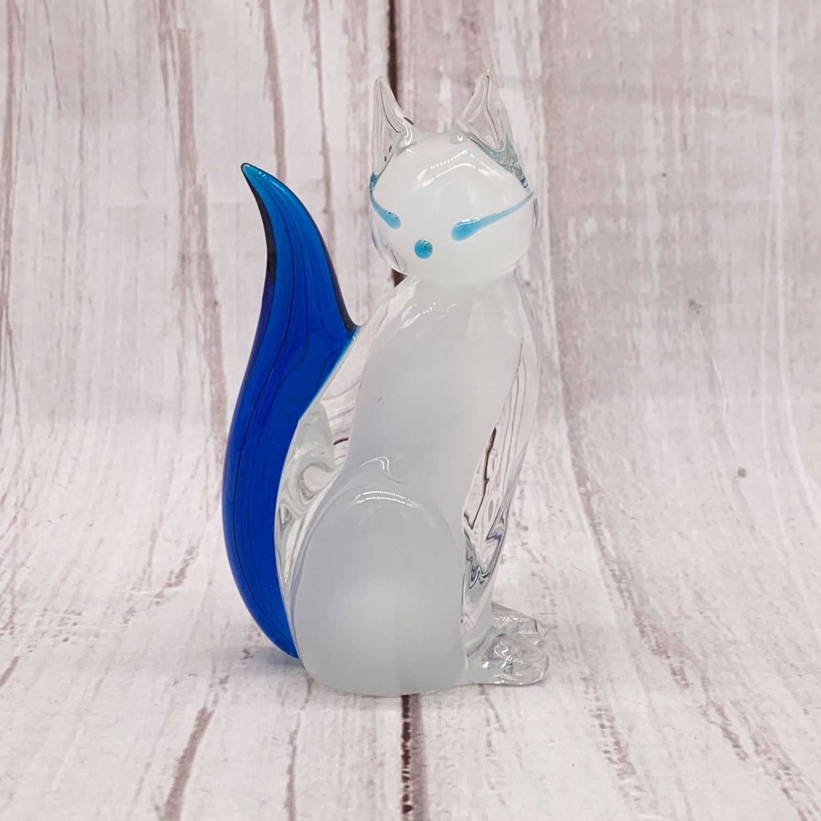 ベネチアングラス　MURANO イタリア製 猫　置物　2匹セット　ゴールド ヴェネチアングラス ベネチアンガラス ムラーノmurano 猫 ネコ