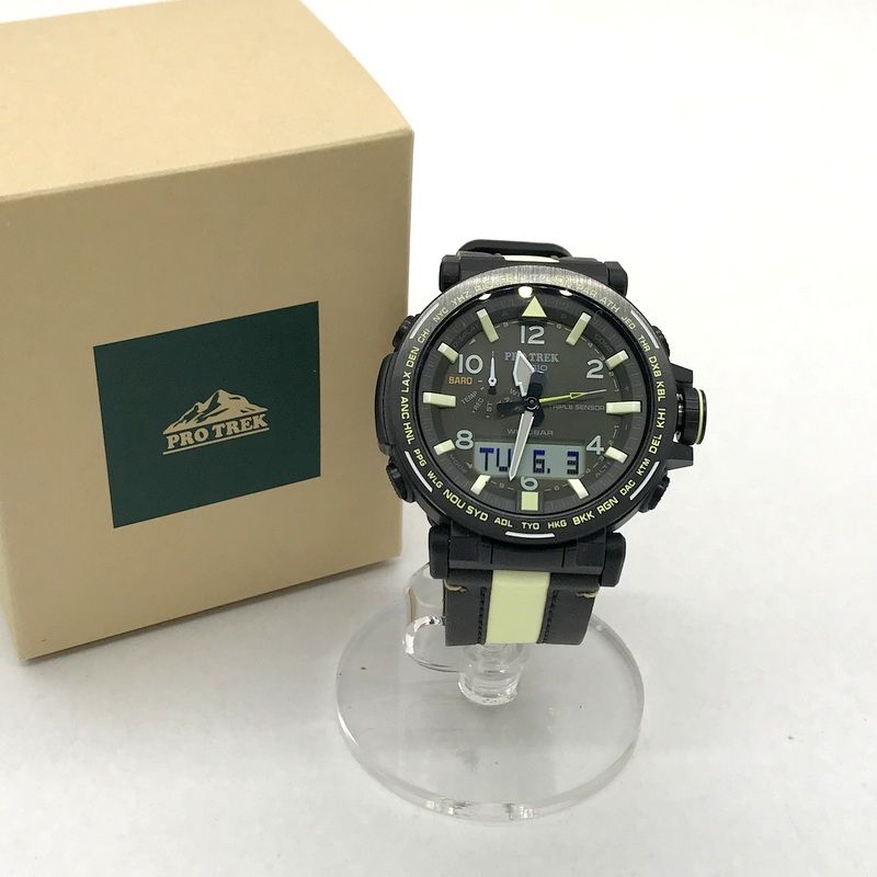 CASIO カシオ 腕時計 PRO TREK プロトレック PRG-650YL ウオッチ タフソーラー カジュアル メンズ ブラック 服飾小物 B14037◆