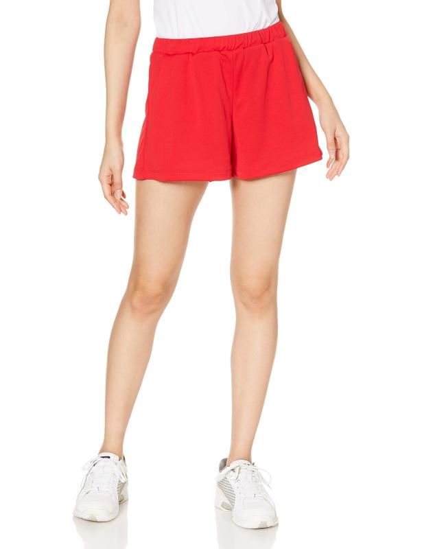 プリンス ハーフパンツ キュロット レディース RED 015 S