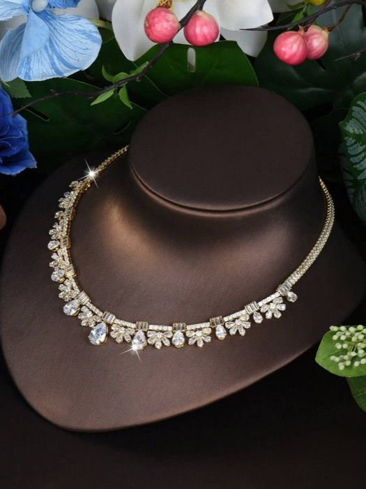 キュービックジルコニア付きかわいいジュエリーセット