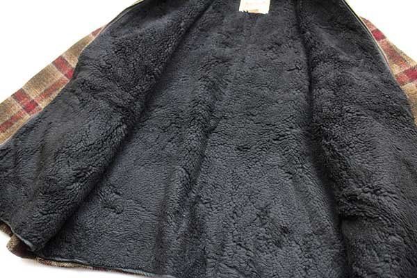 90's USA製 ウールリッチ オンブレ ウールジャケット ビンテージ 古着 90s USA製 Woolrichウールリッチ オンブレチェック ボアライナー