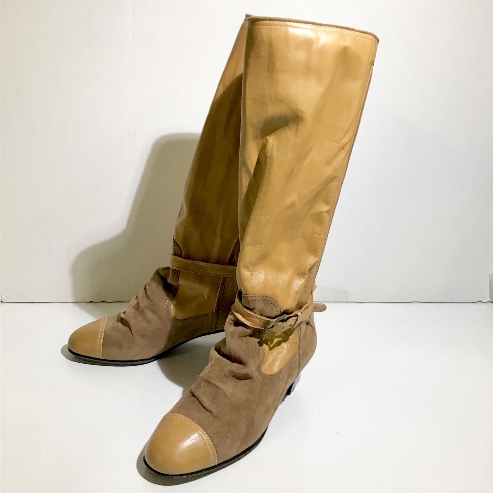 MIHARA YASOHIRO ミハラヤスヒロ ロングブーツ ベルト スウェード