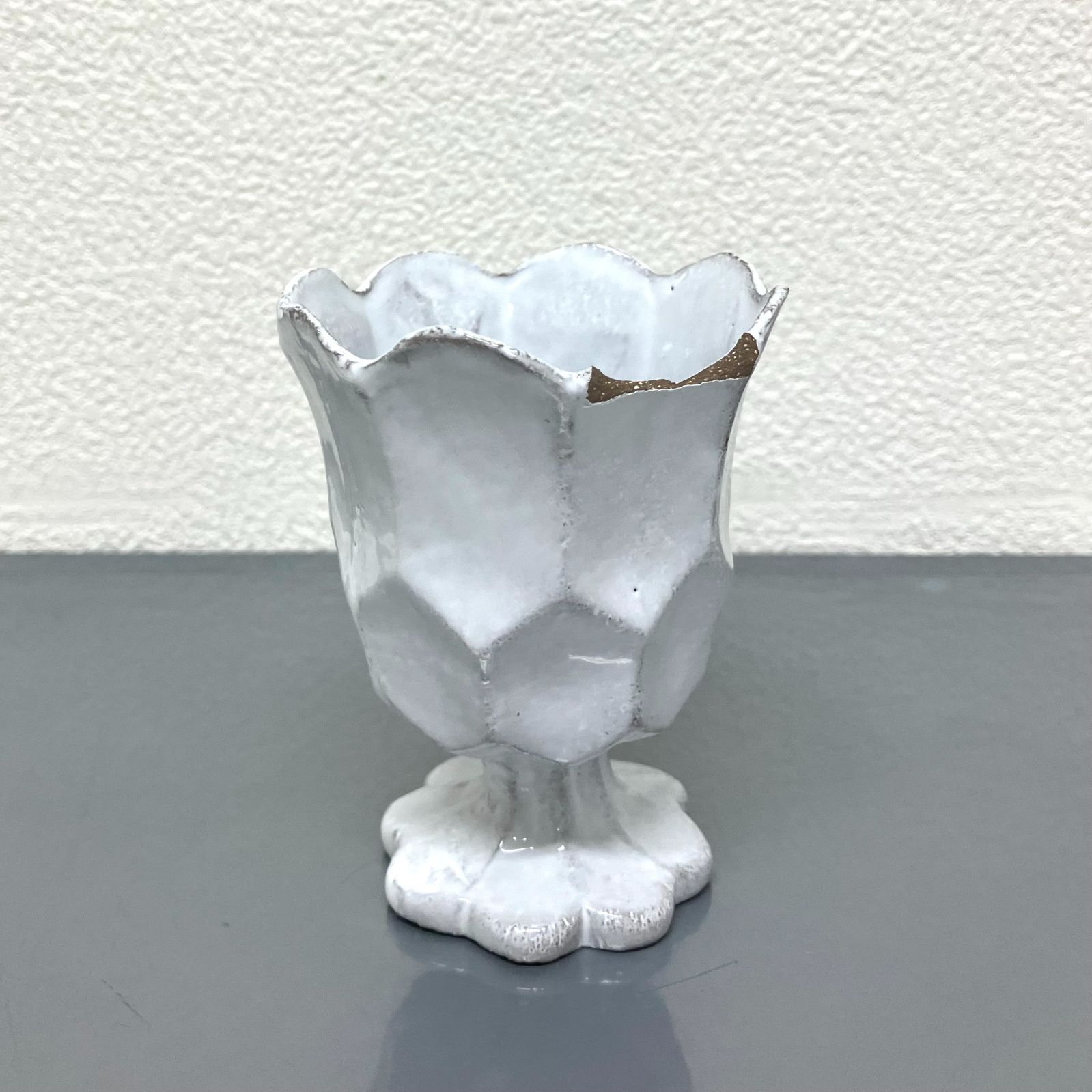 金継ぎ用 Astier de Villatte アスティエ ド ヴィラット カップ スタンドタンブラー 陶器 食器 割れ