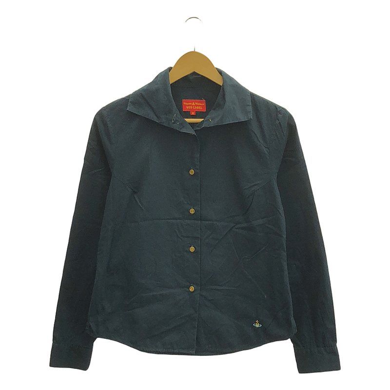 VIVIENNE WESTWOOD RED LABEL / ヴィヴィアンウエストウッドレッドレーベル | オーブ コットン スタンダードシャツ | 2 | ネイビー | レディース Vivienne Westwood RED LABEL / ヴィヴィアン・ウエストウッド レッド