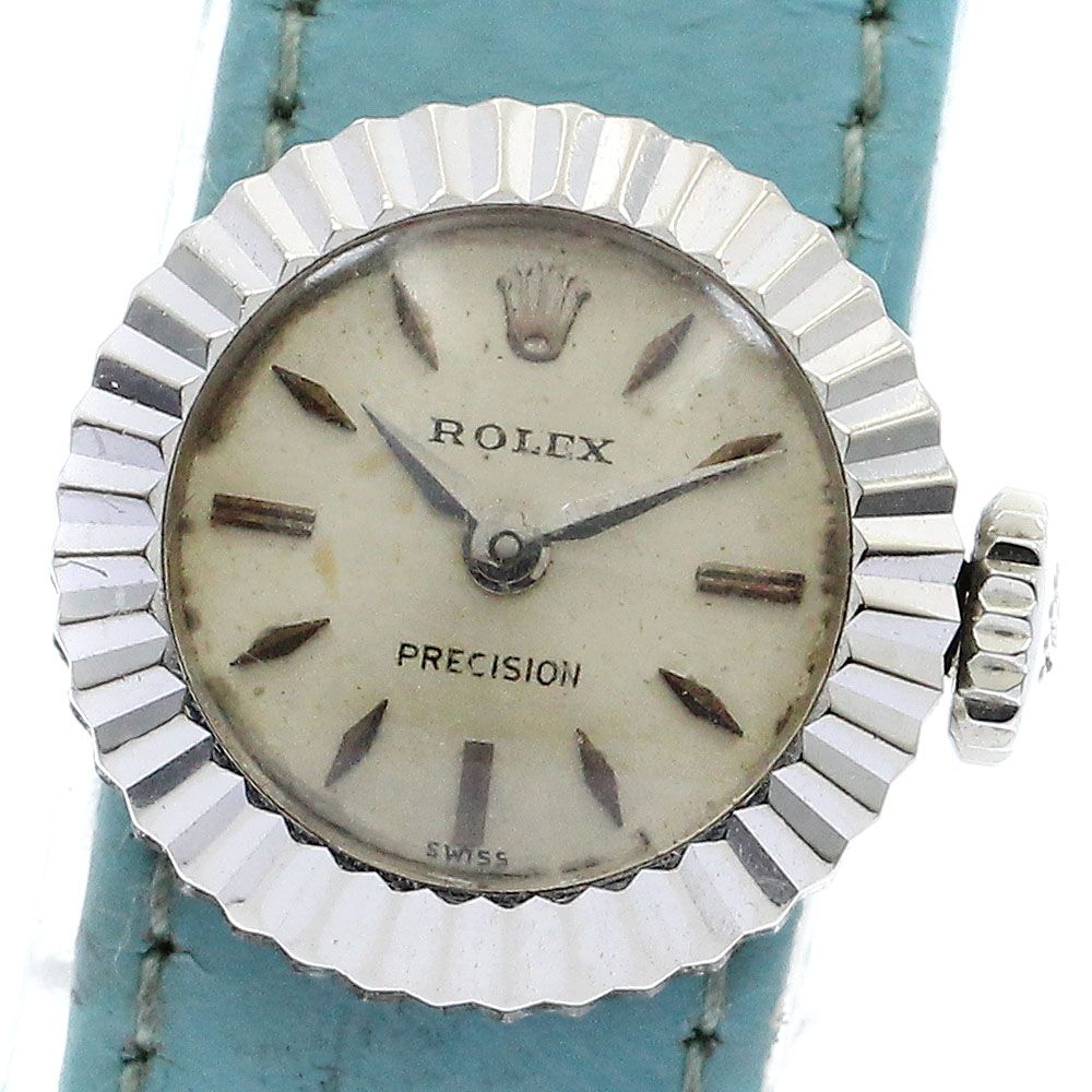 ロレックス ROLEX 8788 プレシジョン K18WG Cal.282 手巻き レディース_883846