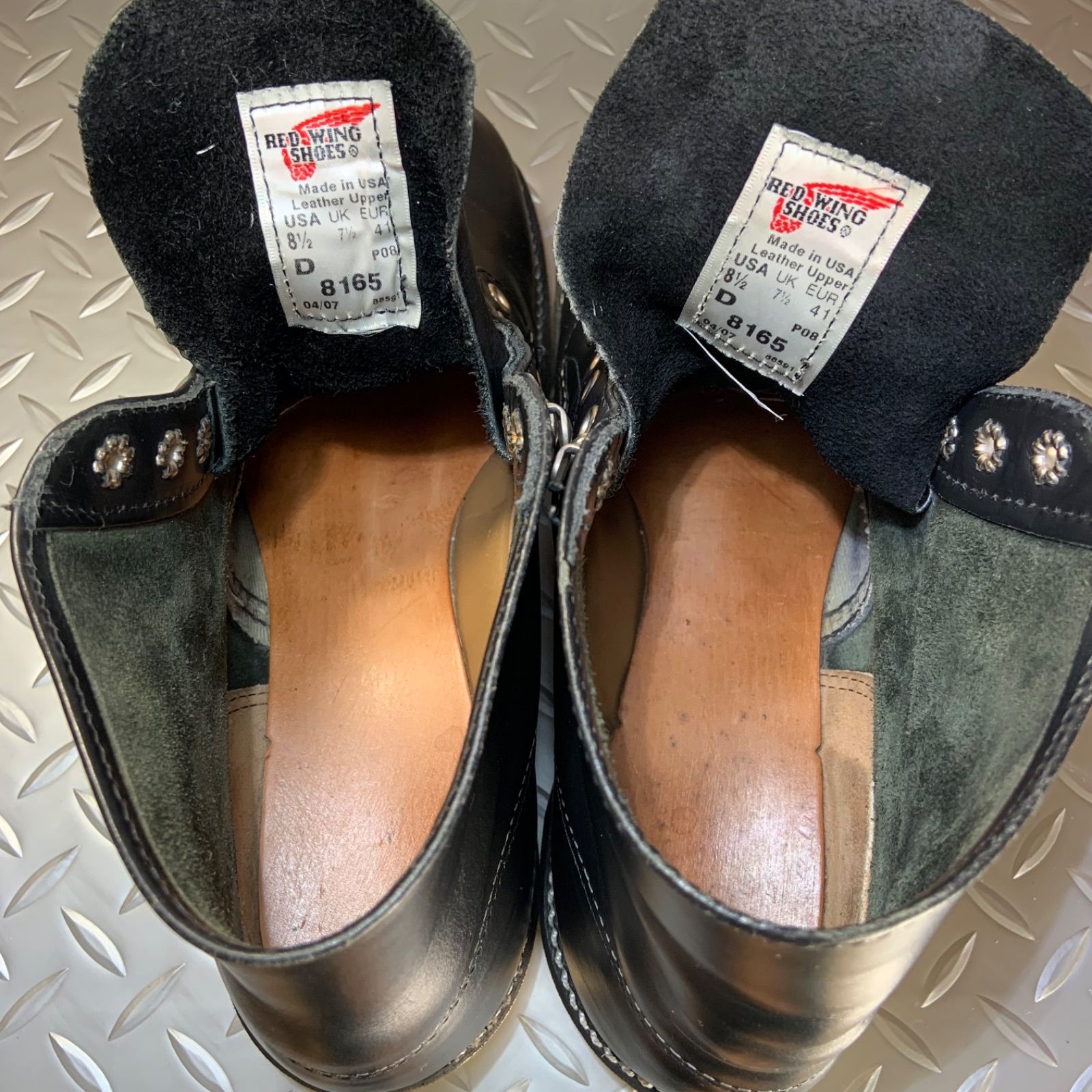 Red REDWING 8165 UK8 2007年製 wing 8165 boots - Gem