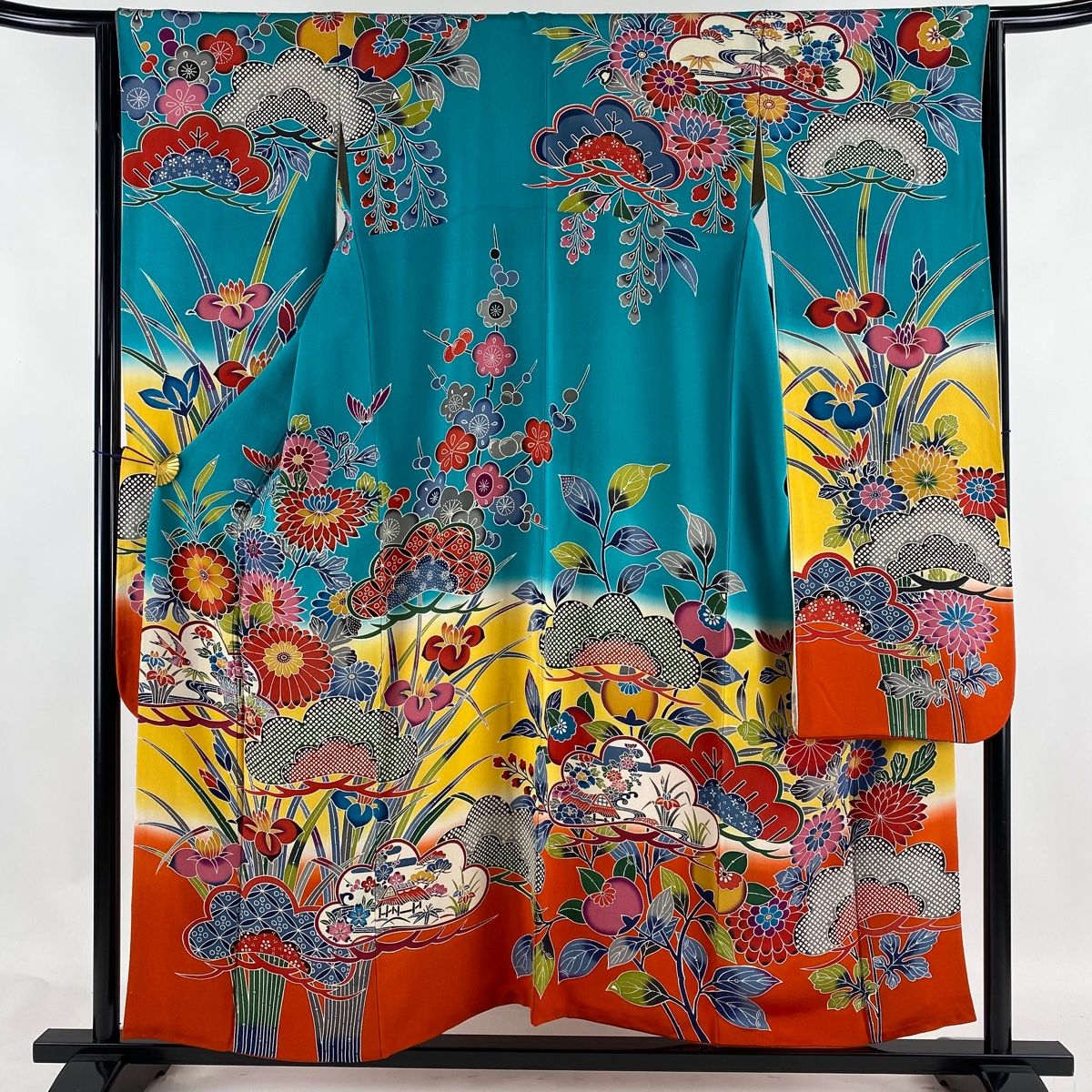 振袖 身丈154.5cm 裄丈64.5cm 正絹 逸品-