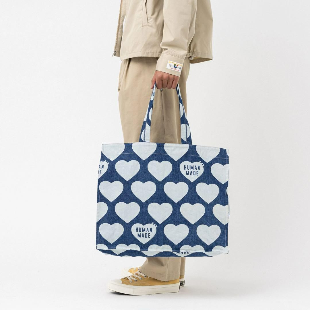 humanmadeトートバッグHUMANMADE HEART DENIM TOTE トートバッグ | santelaboratorio.com.br