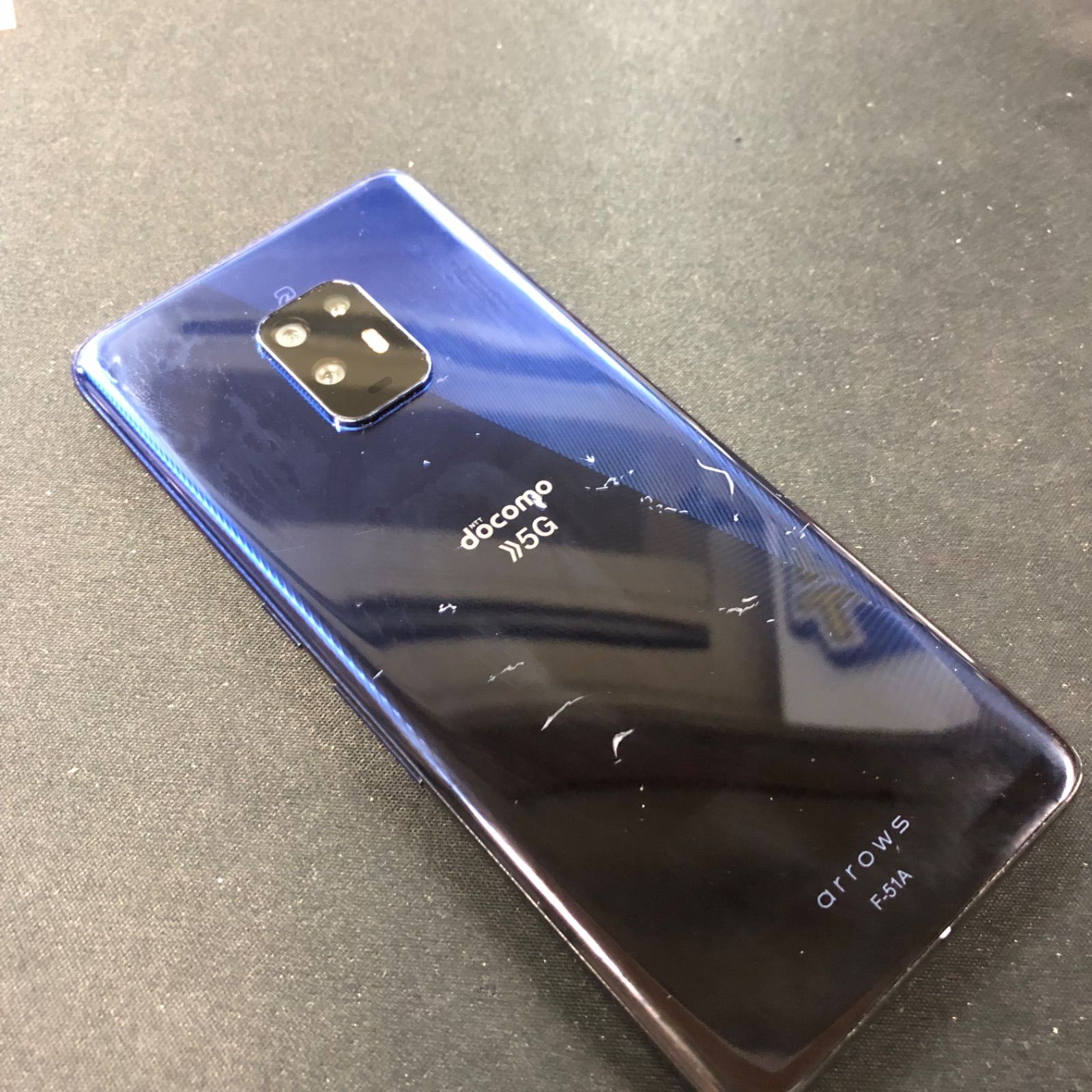 中古品】Arrows 5G docomo SIMロック解除済 128GB F-51A ブルー - メルカリ