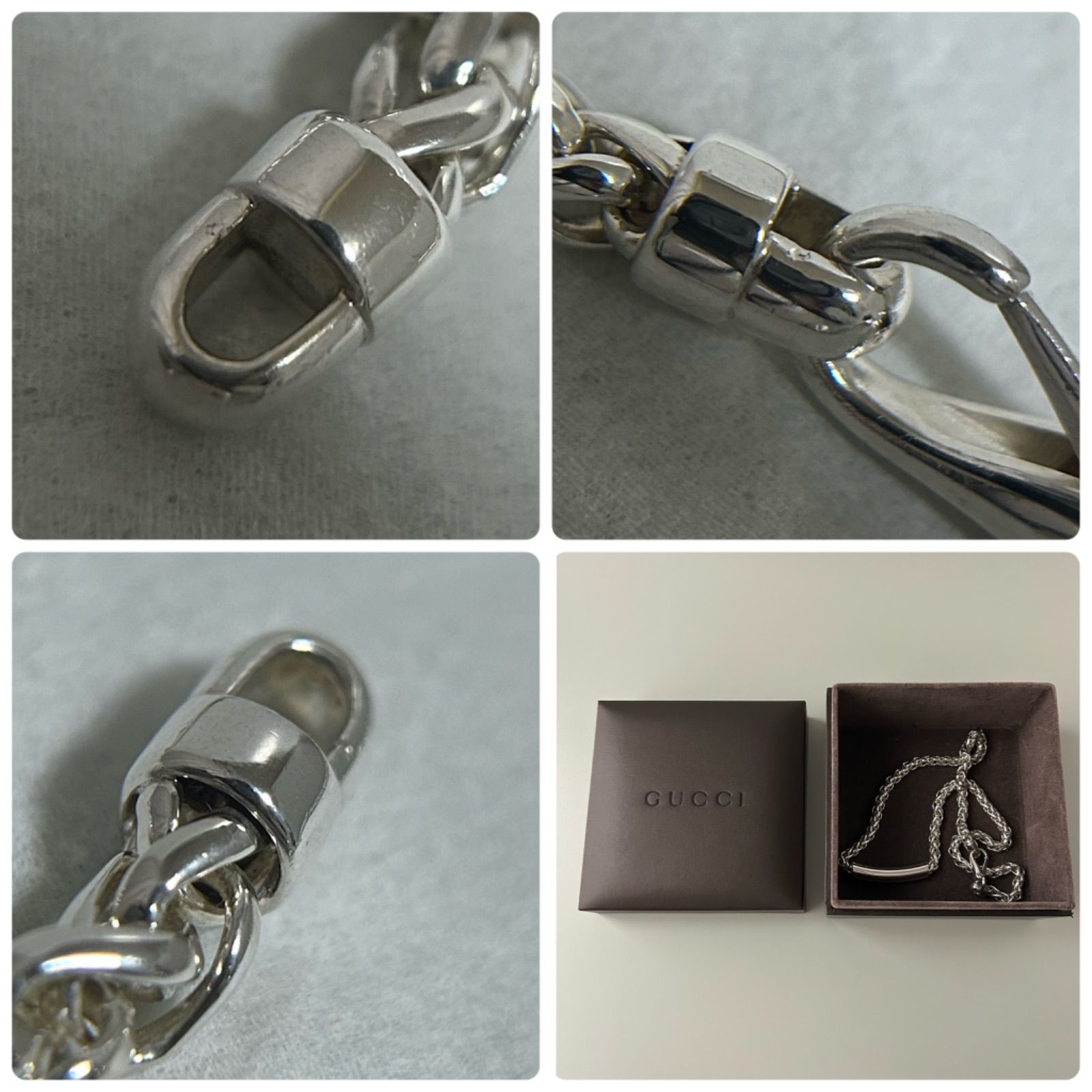 グッチ 希少 編み込み チェーン ネックレス AG925 GUCCI - メルカリ