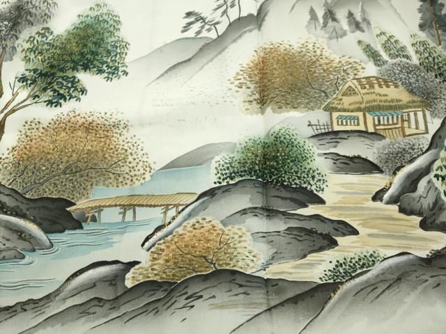 平和屋着物●男性　紬　アンサンブル　老竹色　証紙付き　正絹　逸品　未使用　DAAS2486tw 平和屋着物○男性 紬 アンサンブル 老竹色 証紙付き 正絹 逸品 未使用