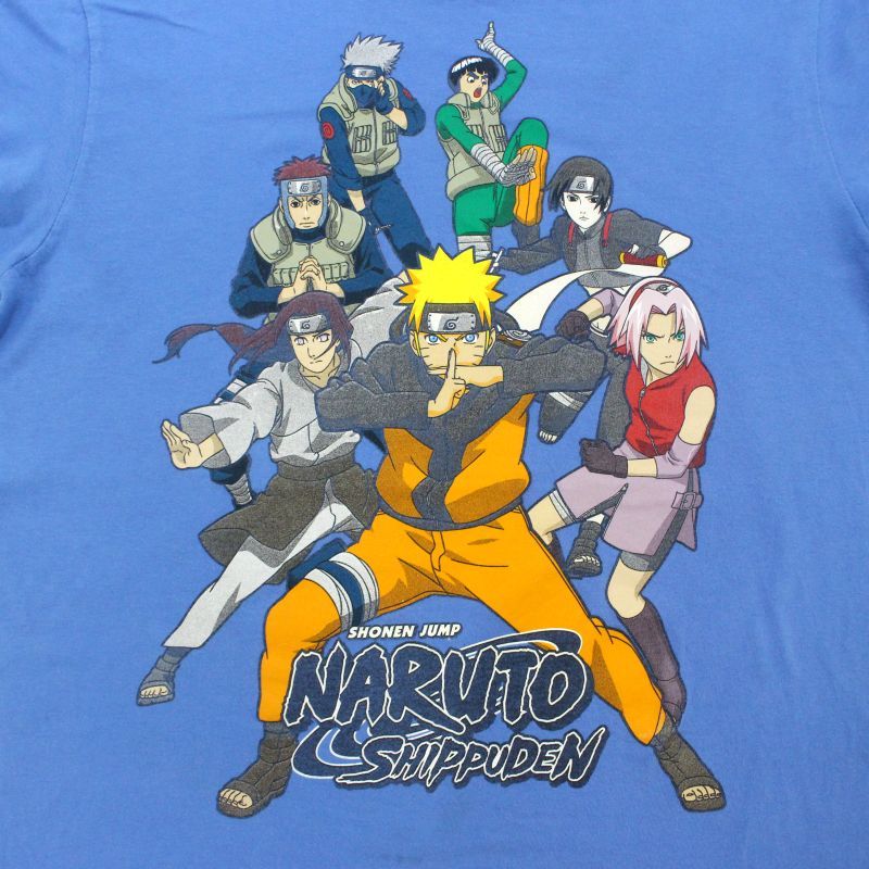 00s アニメ NARUTO -ナルト- 疾風伝 半袖Tシャツ メンズ 表記M