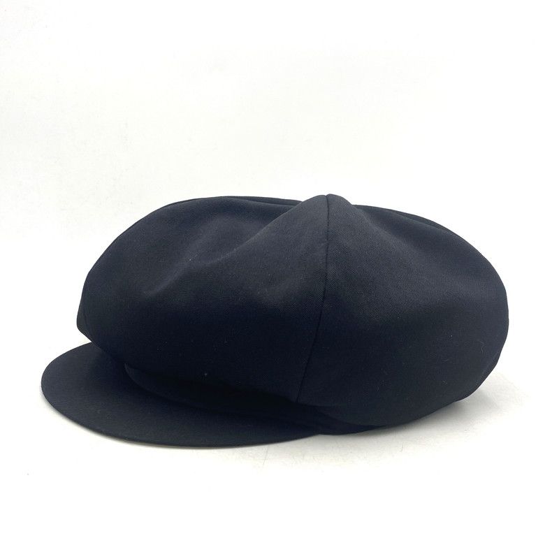 Yohji Yamamoto POUR HOMME ヨウジヤマモトプールオム HP-H06-100 WOOL GABARDINE ウール ギャバジン CASQUETTE キャスケット 帽子 185-250622-ya-03-izu