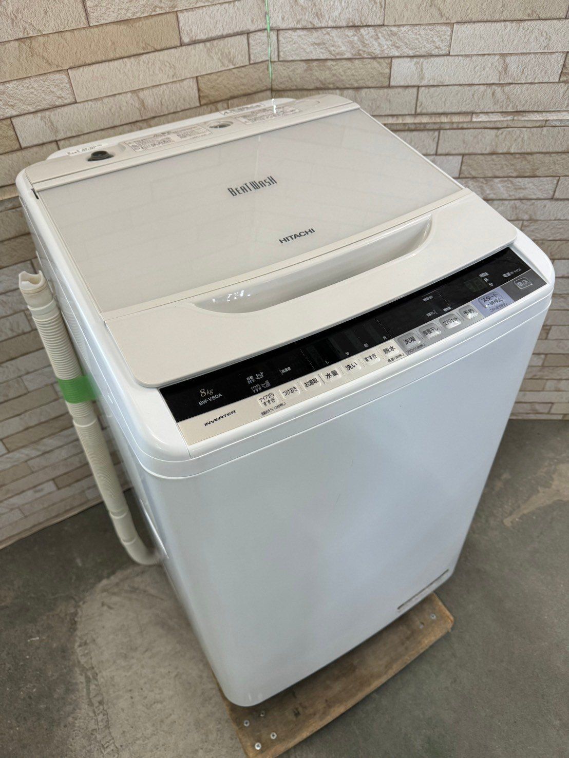 美品】大阪送料無料☆3か月保障付き☆洗濯機☆日立☆8kg☆2016年☆BW 