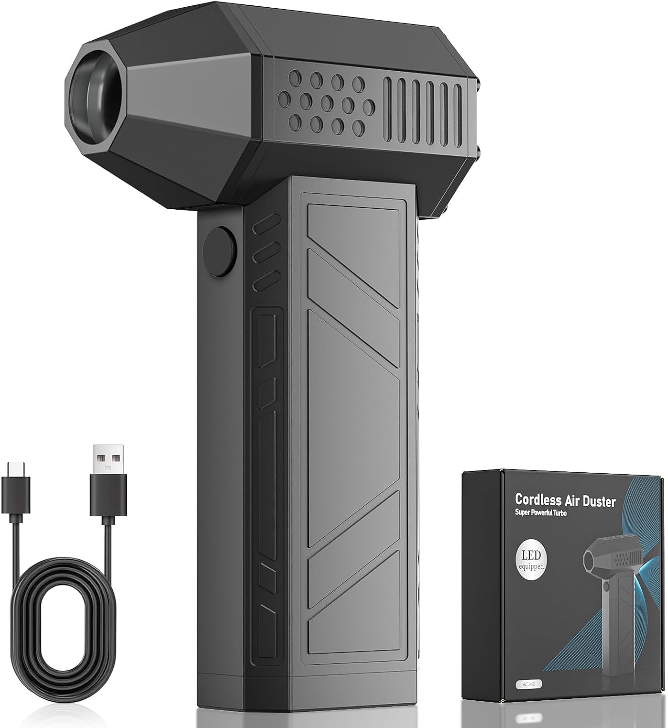 ブロワー 洗車 60m/s大風速 最強ブロワー ターボモードLEDライト