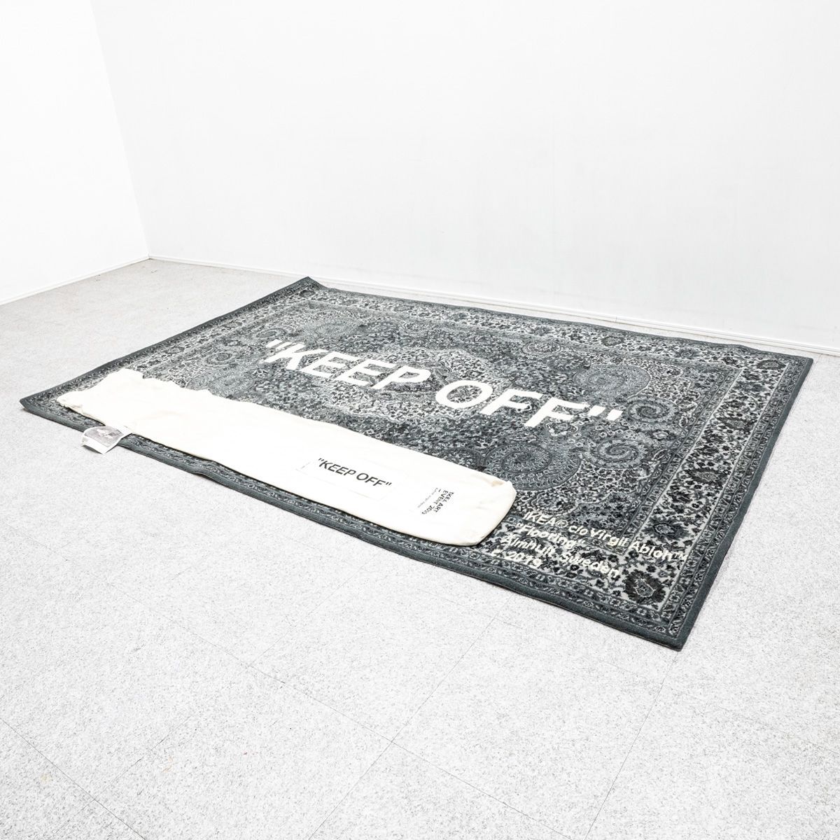 中古品】IKEA イケア ART EVENT 2019 “ KEEP OFF ” ラグ VIRGIL ABLOH