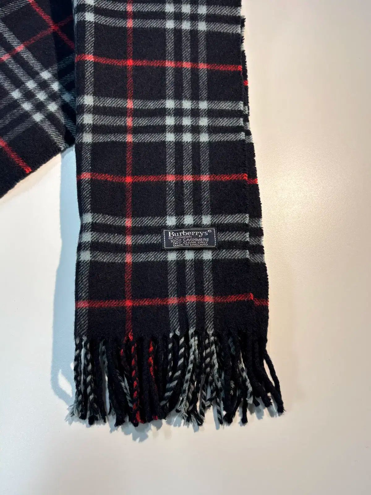 BURBERRY バーバリー カシミヤ 100 ネイビー マフラー