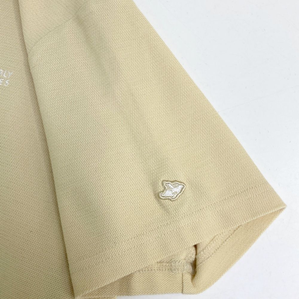 サイズ 1 PEARLY GATES パーリーゲイツ モデル ロゴ刺繍 クルーネック 半袖Tシャツ ベージュ系 240101530619 ゴルフウェア レディース ストスト WHITEMONARCHHOTEL_COM